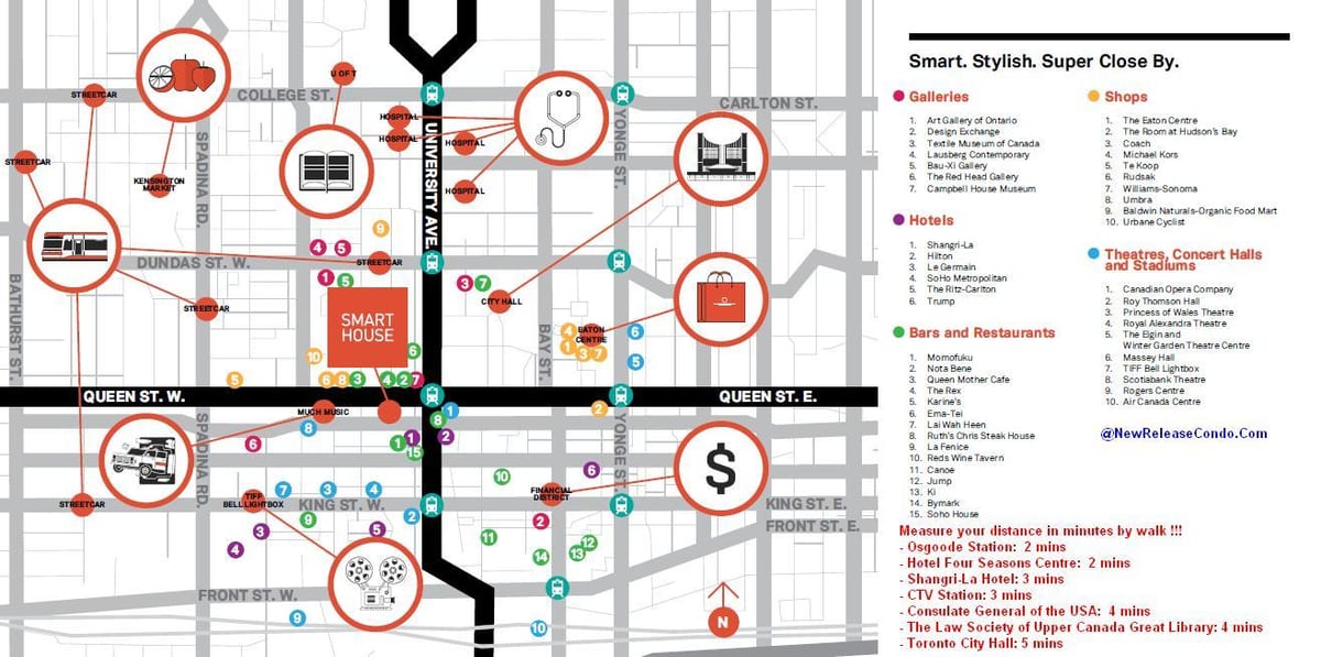 ನಕ್ಷೆ ಕ್ವೀನ್ ಸ್ಟ್ರೀಟ್ ಟೊರೊಂಟೊ