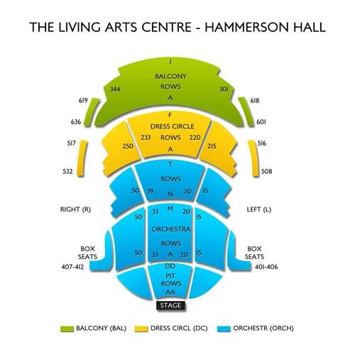ನಕ್ಷೆ ದೇಶ ಆರ್ಟ್ಸ್ ಸೆಂಟರ್ Hammerson ಹಾಲ್