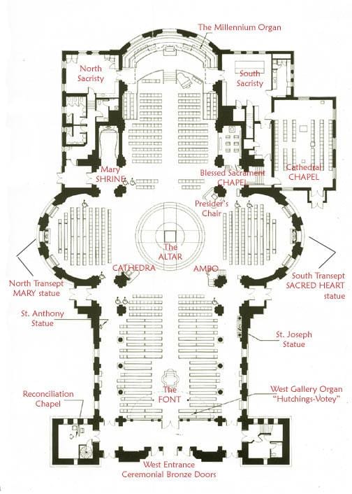 ನಕ್ಷೆ ಸೇಂಟ್ ಜೇಮ್ಸ್ cathedrales