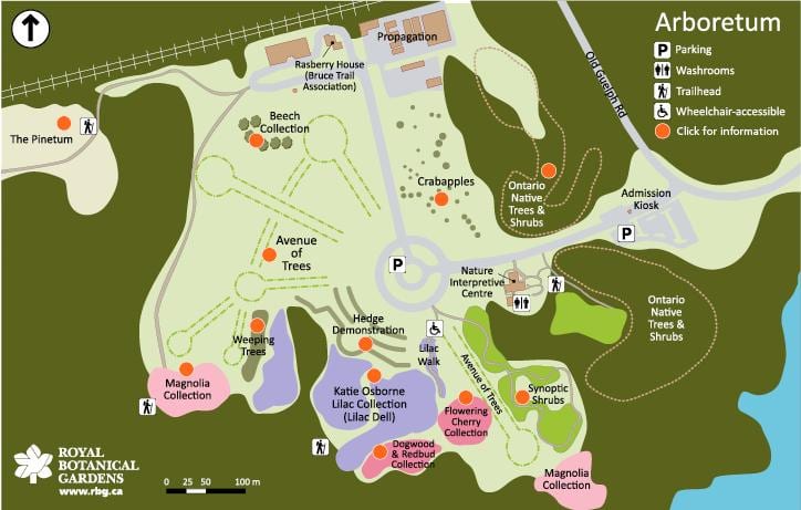 ನಕ್ಷೆ RBG Arboretum