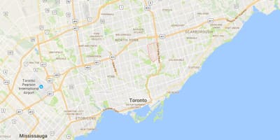 ನಕ್ಷೆ ಡಾನ್ ಮಿಲ್ಸ್ ಜಿಲ್ಲೆಯ ಟೊರೊಂಟೊ