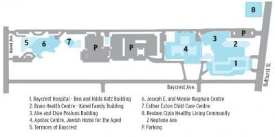 ನಕ್ಷೆ Baycrest ಆರೋಗ್ಯ ವಿಜ್ಞಾನ