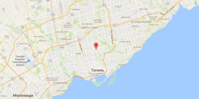 ನಕ್ಷೆ Davisville ಗ್ರಾಮ ಜಿಲ್ಲೆಯ ಟೊರೊಂಟೊ