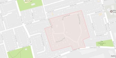 ನಕ್ಷೆ Wychwood ಪಾರ್ಕ್ ನೆರೆಯ ಟೊರೊಂಟೊ